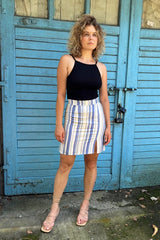 Spódnica mini Naomi Blue Stripes