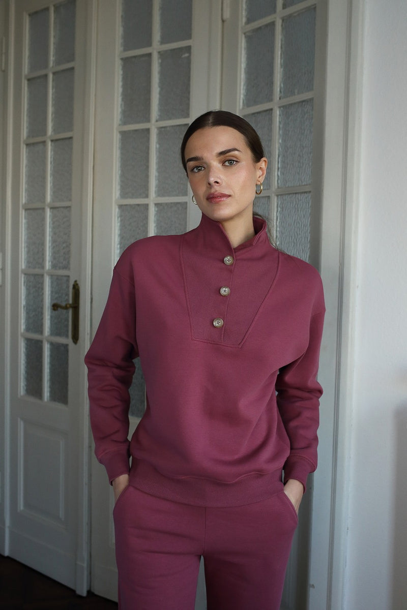 Bluza z guzikami Cozy Plum