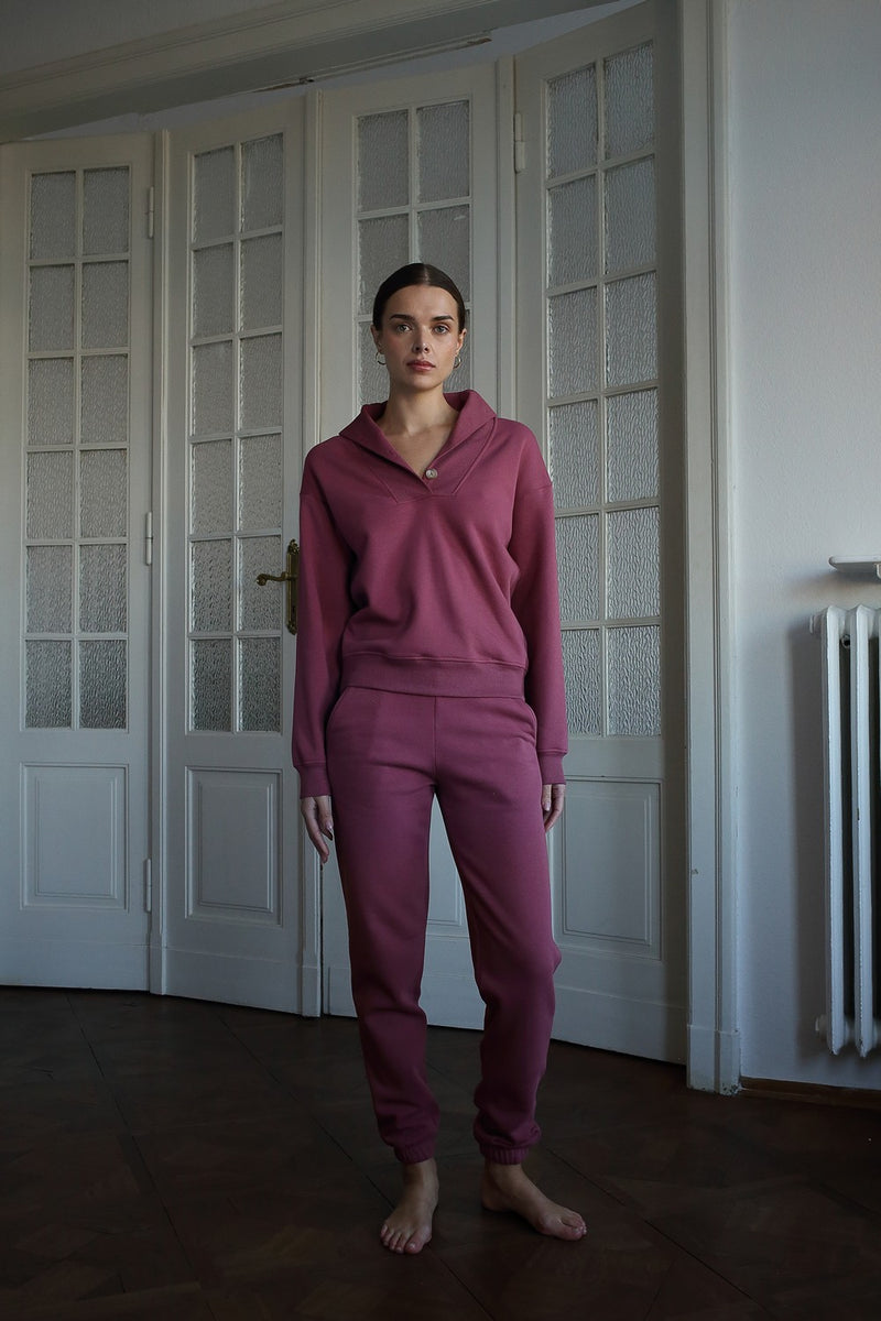 Bluza z guzikami Cozy Plum