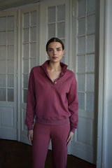 Bluza z guzikami Cozy Plum