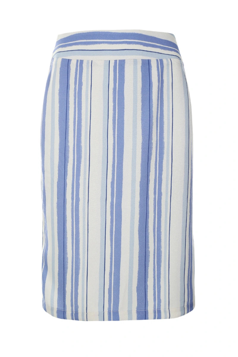 Spódnica w niebieskie paski z troczkami Electra Blue Stripes - Nalu Bodywear