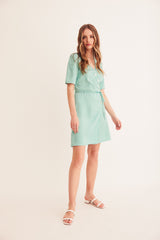 Sukienka Valerie Mini Mint Jacquard
