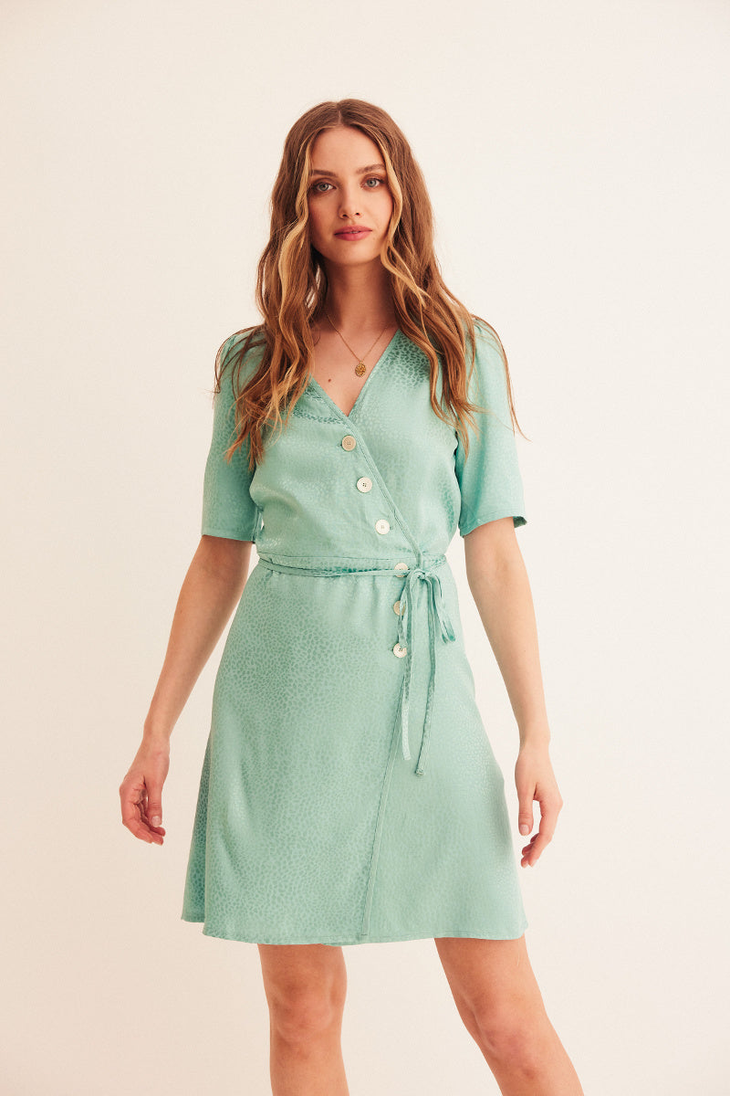 Sukienka Valerie Mini Mint Jacquard